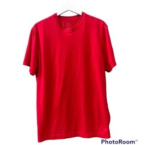 George Tee Shirt Solid Red Top Sz. Large